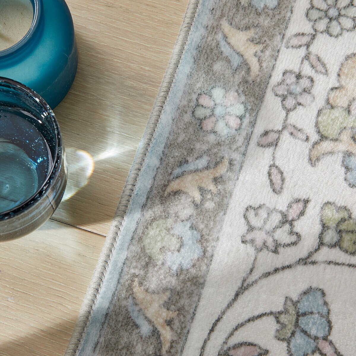 Concept Looms Liberty Blue Washable Rug, in 3 Sizes