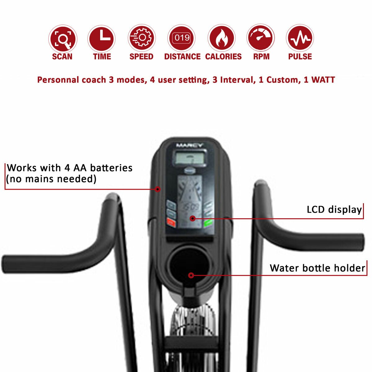Marcy CardioBlast Premium Home Assault Bike