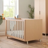 Tutti Bambini Fika 4 Piece Nursery Set with Sprung Mattress, Sand