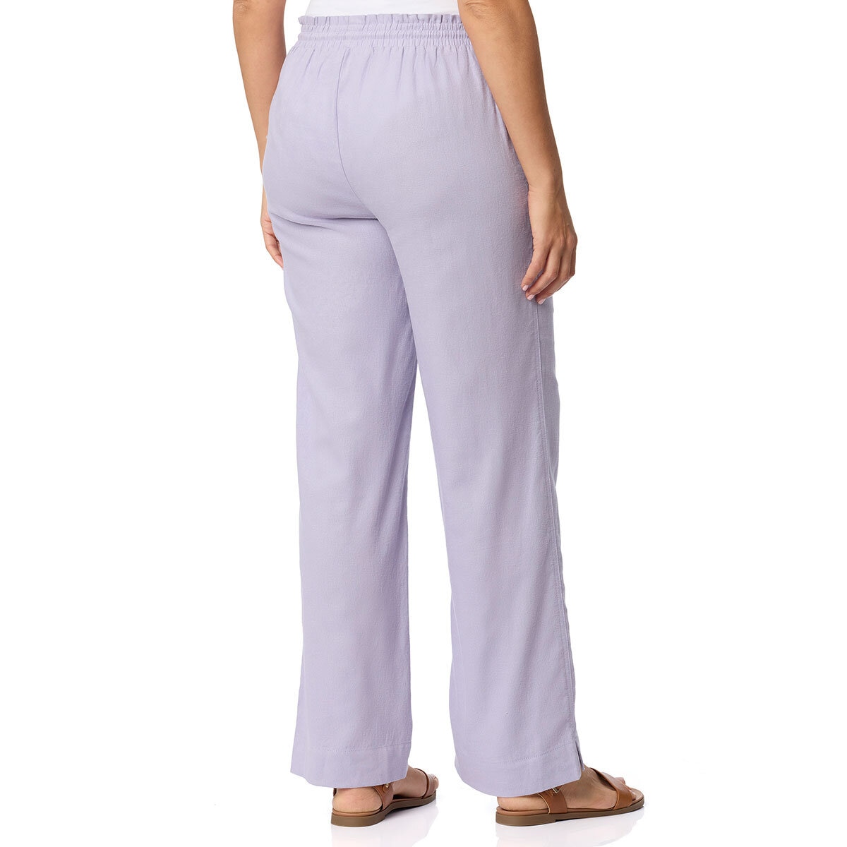 Briggs Ladies Linen Pant in Lilac