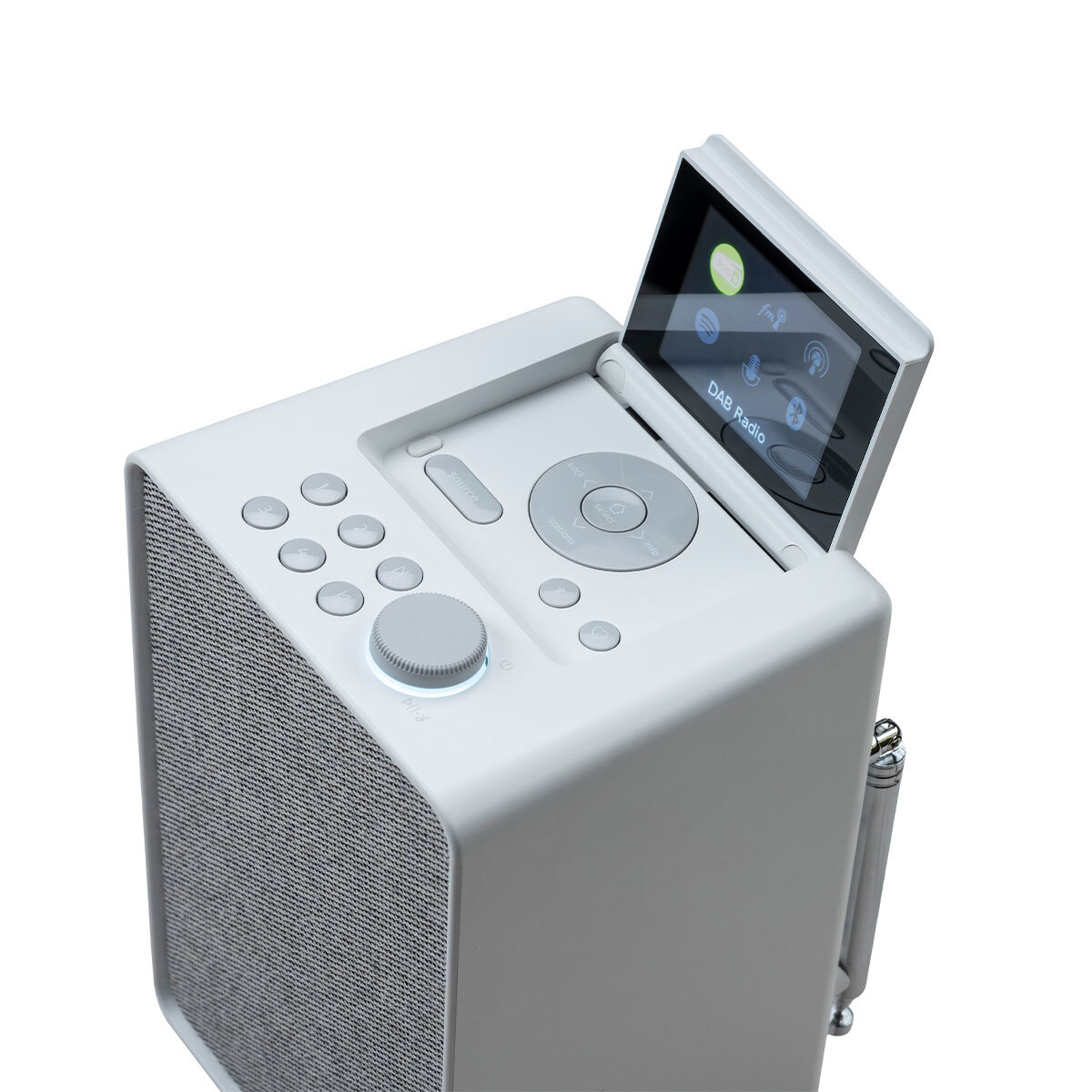 Buy Pure Evoke Spot DAB+/FM/Internet Radio Wi-Fi Bluetooth Compact Hi-Fi System, Cotton White at Costco.co.uk