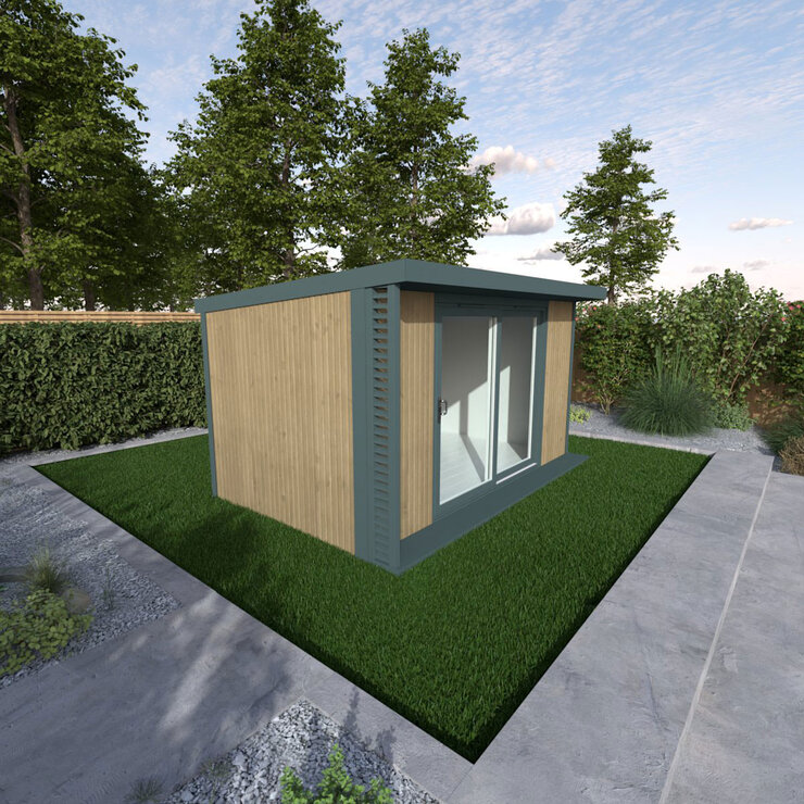 Installed Garden Room, Small Sizes, Basebox Plus by Green Retreats (up to 11m²)