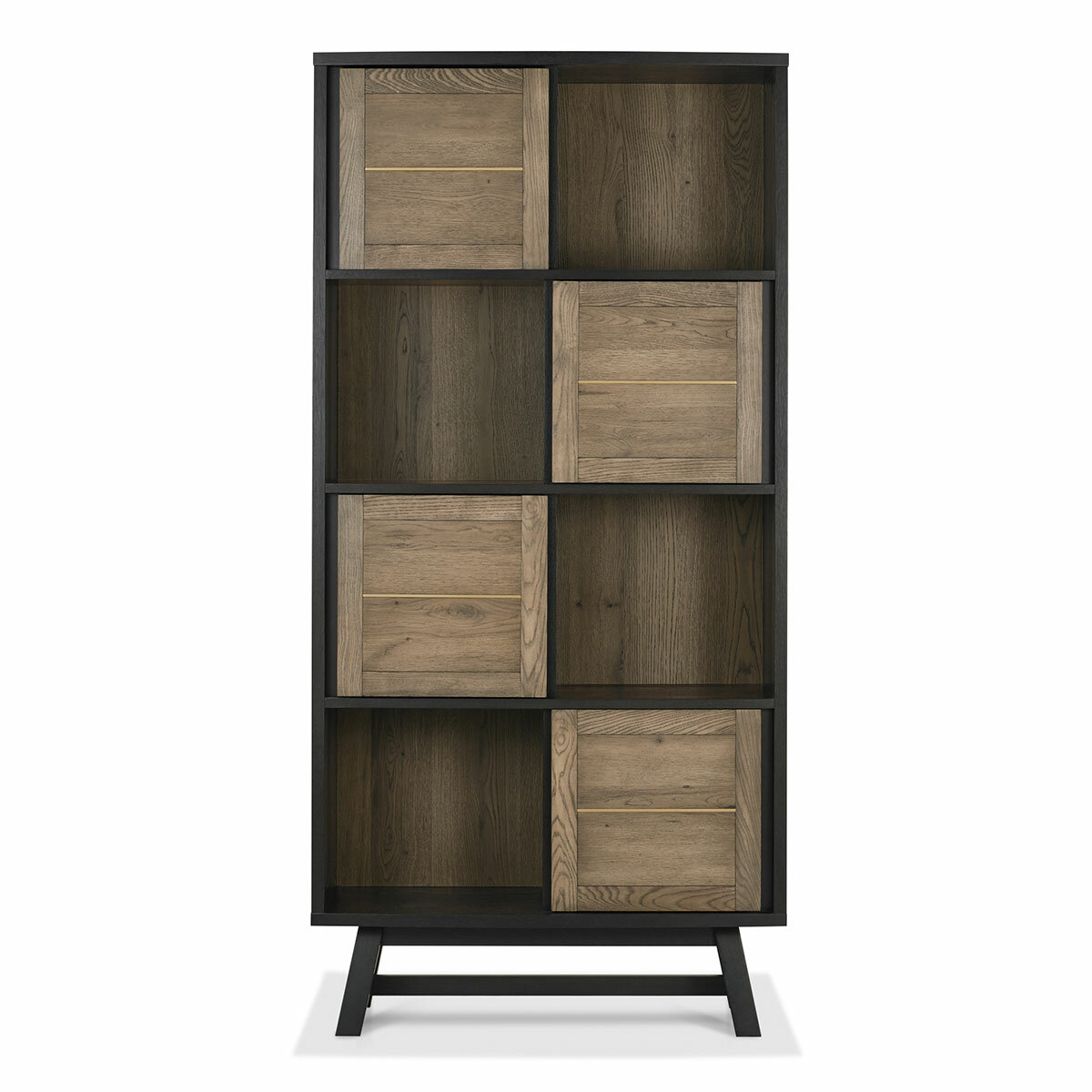 Bentley Designs Camden Weathered Oak & Peppercorn Display Cabinet