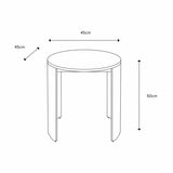 Gallery Marzio White Marble Side Table Gallery Marzio White Marble Side Table