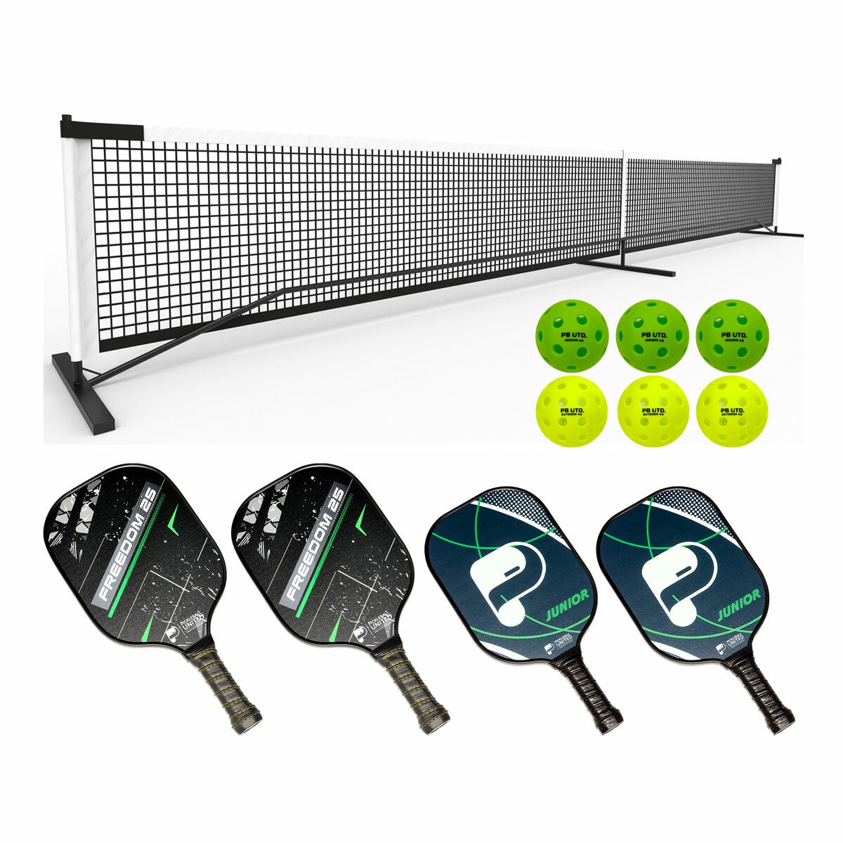 Studio image of the Pickleball United Family Set