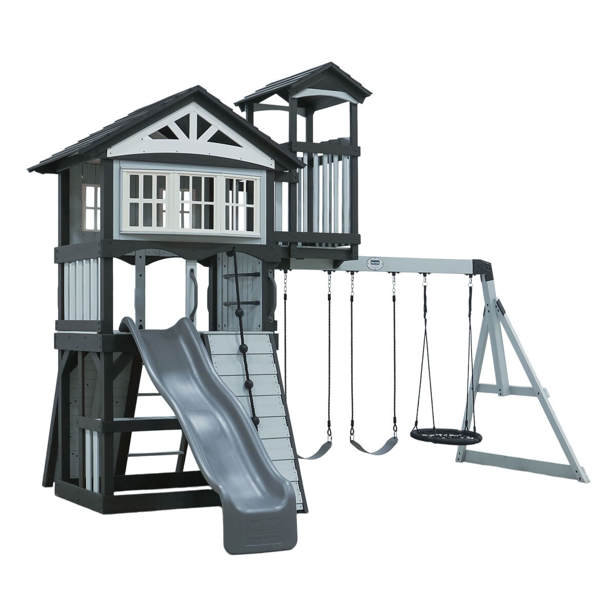 Backyard Discovery Whispering Point Wooden Climbing Frame and Swing Set (3-10 Years)