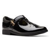 Clarks Kids Lock Shine Black Patent Shoes Clarks Kids Lock Shine Black Patent Shoes