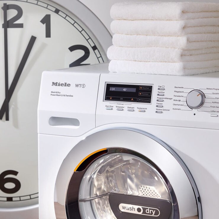 Miele WTF130, 7kg/4kg, 1600rpm, Washer Dryer A Rating in White Costco UK