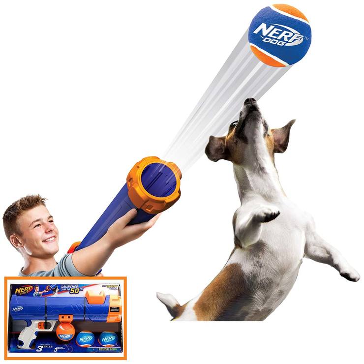 Nerf Dog Tennis Ball Blaster with 3 Balls Costco UK