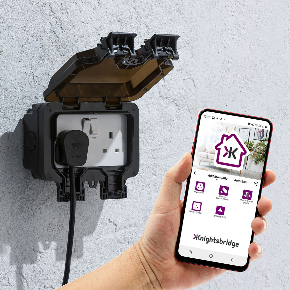 cut out image of smart outdoor socket