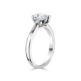 1.00ct Pear Cut Diamond Solitaire Ring, Platinum