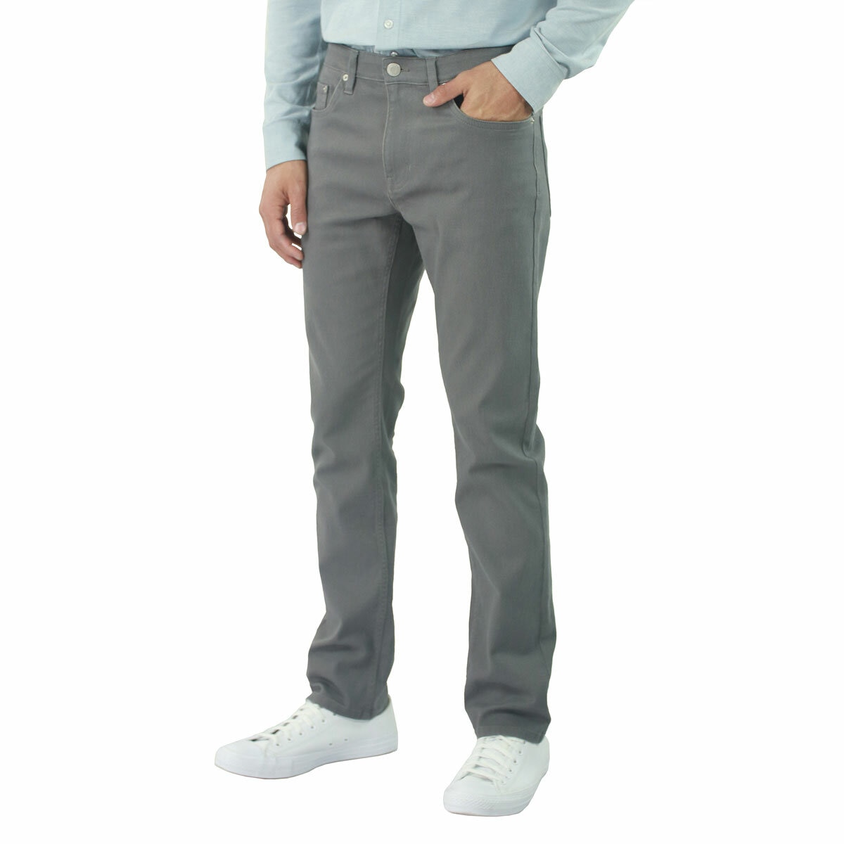 Jachs Men's Bull Denim Pant in Grey