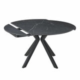 Indus Valley Cavella Extending Dining Table + 4 Grey Chairs