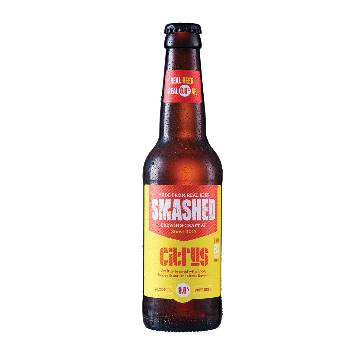 Smashed Drynks Bottles 0.0% Alcohol Free, 12 x 330ml Cases in 5 Individual Flavours