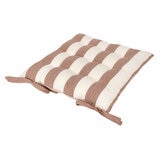 Yard Hayle Rust Striped Indoor Outdoor Seat Pad 2 Pack, 40 x 40 cm