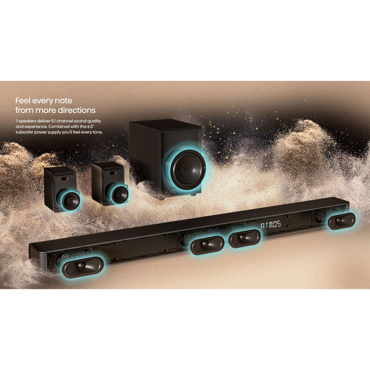 Hisense 5.1CH Dolby Atmos Sound Bar AX5100G - HiFi Corporation
