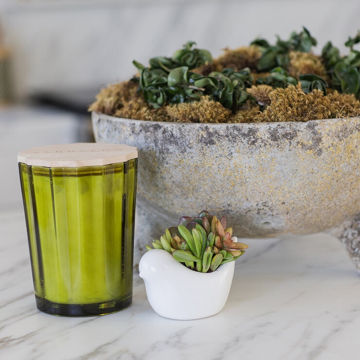 Sand and Fog Scalloped Candle (BASE)