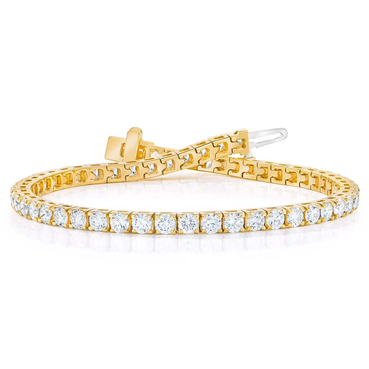 5.00ctw Round Brilliant Cut Diamond Tennis Bracelet 18ct