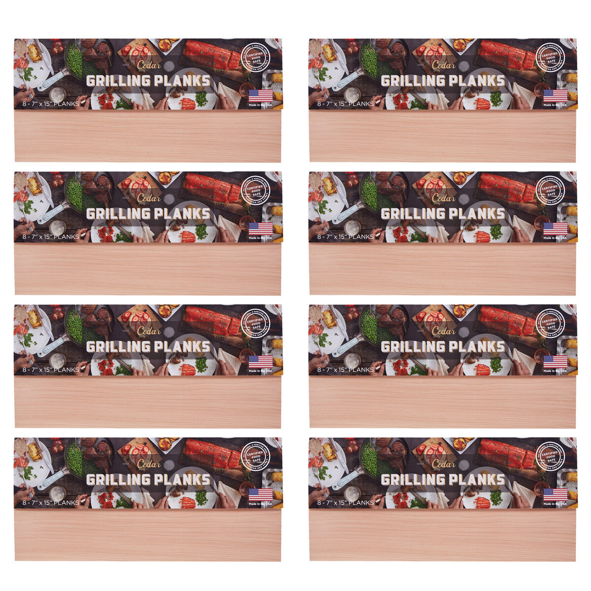 Cedar Grilling Planks, Pack of 8 Costco UK