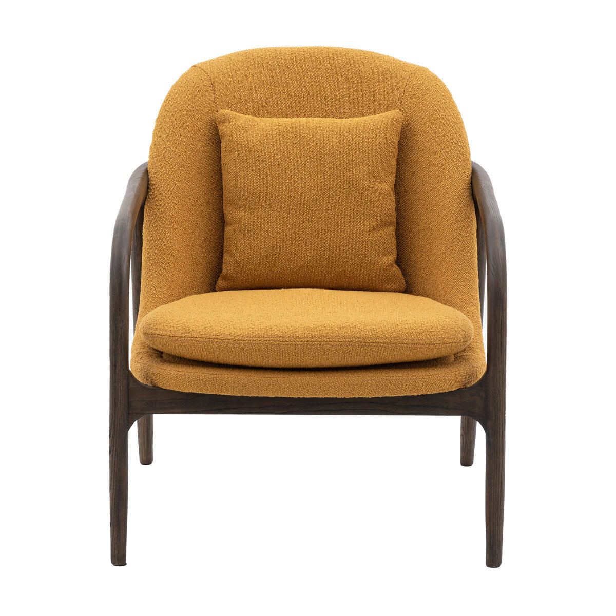 Gallery Allegra Ochre Fabric Armchair