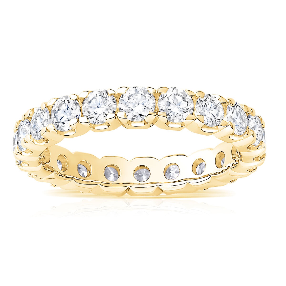 2.00ctw Round Brilliant Cut Diamond Eternity Ring, 18ct Y...