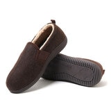 Dearfoam Mens Felted Closed Back Slipper
