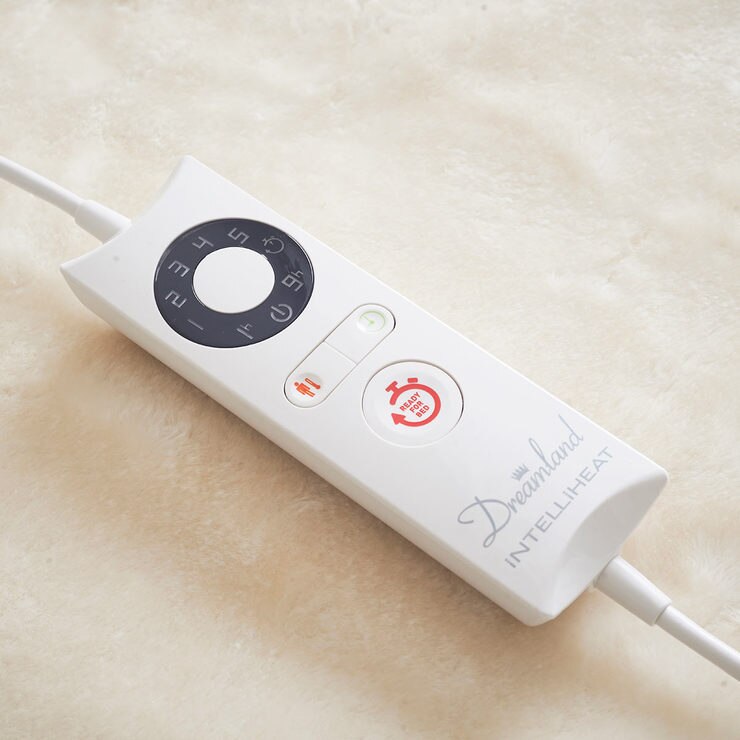 Dreamland Intelliheat Faux Fur Heated Mattress Protector, Single