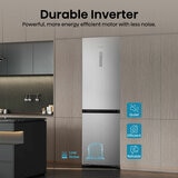 Hisense RB3K330SAIE, Kitchen Fit Fridge Freezer, E Rated in Silver