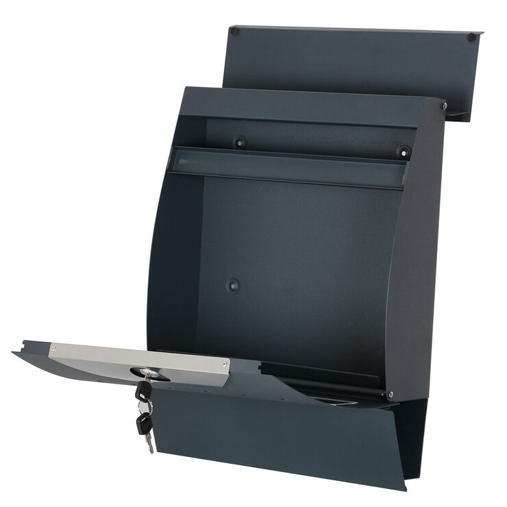 Cut out image of fully opened letterbox on white background Cut out image of fully opened letterbox on white background