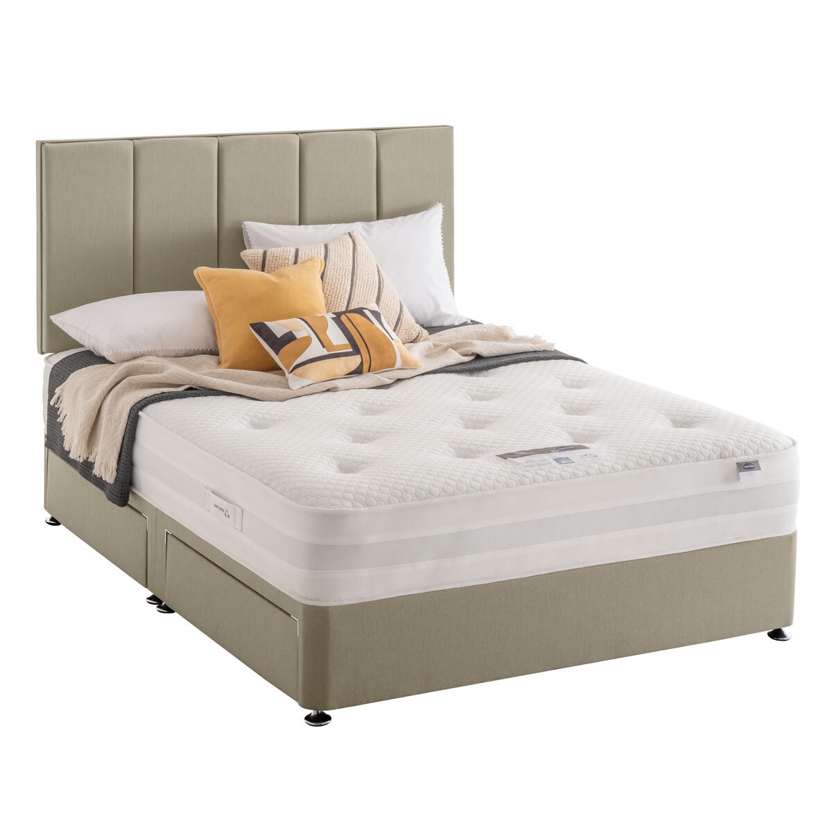 Silentnight Geltex 1000 Mattress & Divan Set King Size