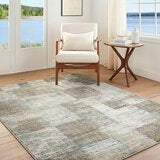 Livabliss Avellino Grey Check Rug, In 2 Sizes