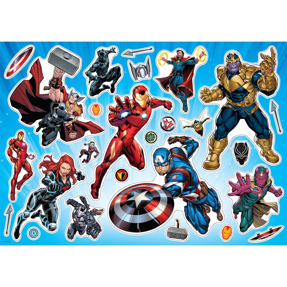 Giant Colouring & Sticker Pad: Marvel