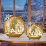 Glass Rotating Balls Assortment- Set of 2