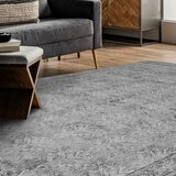 Wyatt & Ash Washable Area Rug in Grey, 183 x 274cm