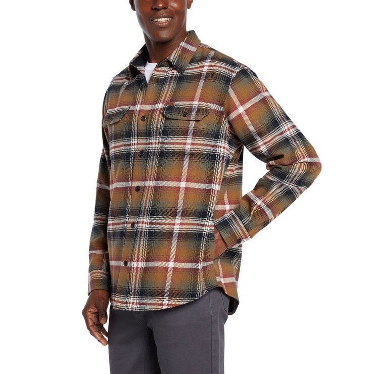 Orvis Men's Heavy Weight Shirt in Brown, Large