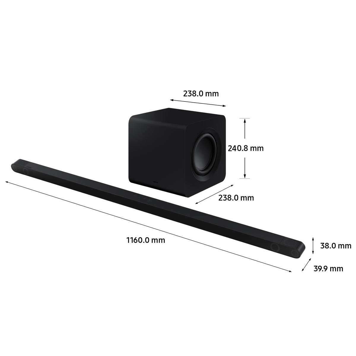 Buy Samsung HW-S800B, 3.1.2 Ch, XW, Soundbar and Wireless Subwoofer with Bluetooth and DTS:X HW-S800B/XU at costco.co.uk