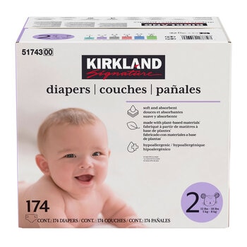 Kirkland Signature Diapers, Size 2, 174 Pack