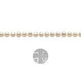 Cultured Freshwater White Pearl Necklace, 18ct Yellow Gold