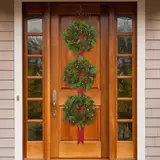Buy 3 Wreath Door Hanger Lifestyle Image at Costco.co.uk
