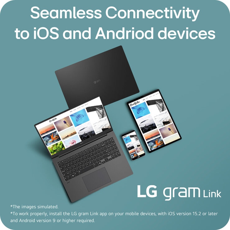 LG gram, Intel Core Ultra 7, 16GB RAM, 512GB SSD, 16 Inch Laptop, 16Z90TL-G.AU75A1