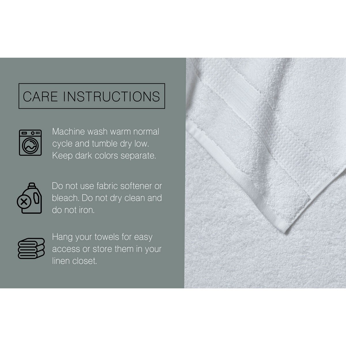 Grandeur 100% Hygro Cotton Bath Towels, Pack of 2 in White