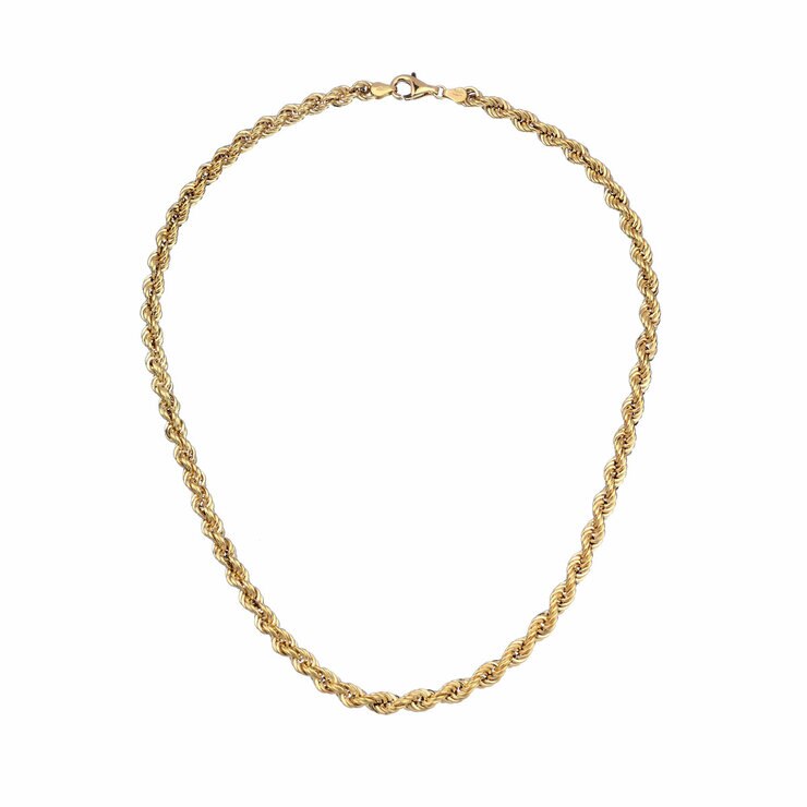 14ct Yellow Gold Rope Chain Necklace 14ct Yellow Gold Rope Chain Necklace