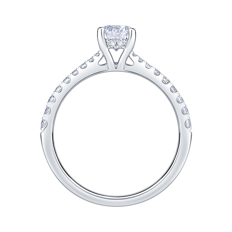 1.00ctw Round Brilliant Cut Diamond Ring, Platinum