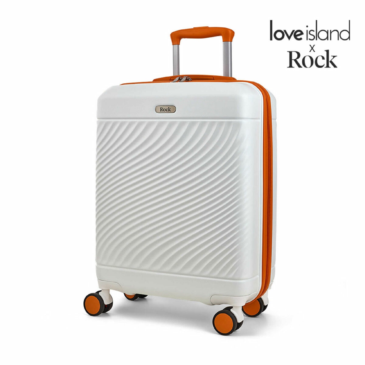 ROCK Love Island Cabin Suitcase White / Orange