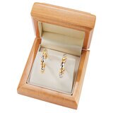 Twist Hoop Earrings, 14ct Yellow Gold