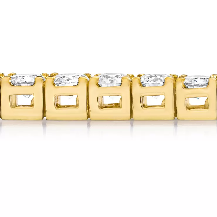 Yellow Gold 5ctw Tennis Bracelet