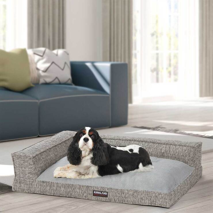 Kirkland Signature Medium Bolster Bed in Grey, 28"x 36"x 9" Kirkland Signature Medium Bolster Bed in Grey, 28"x 36"x 9"