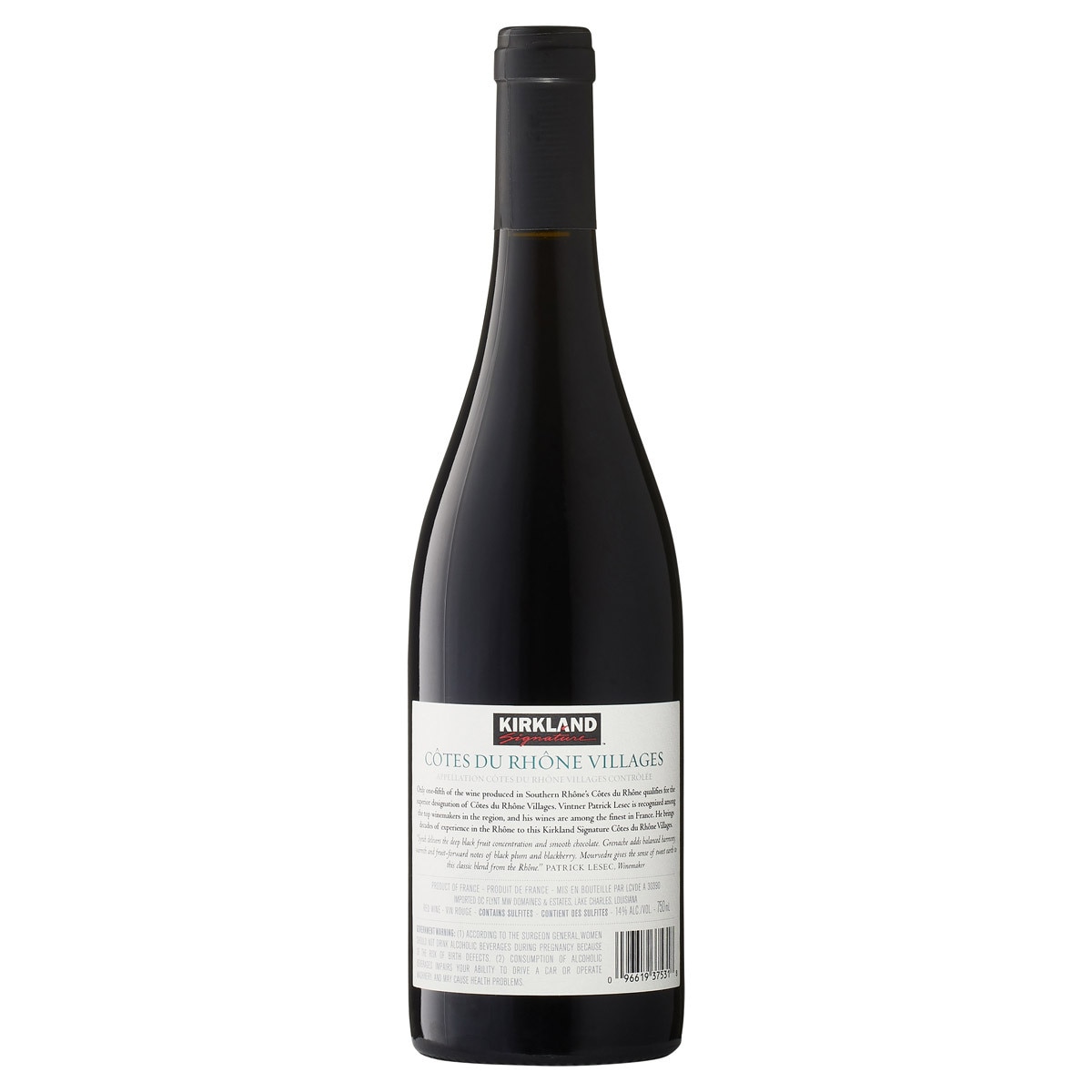 Kirkland Signature Côte Du Rhône Villages, 75cl