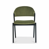 Bentley Designs Camden Peppercorn Cedar Velvet Dining Chair, 2 Pack