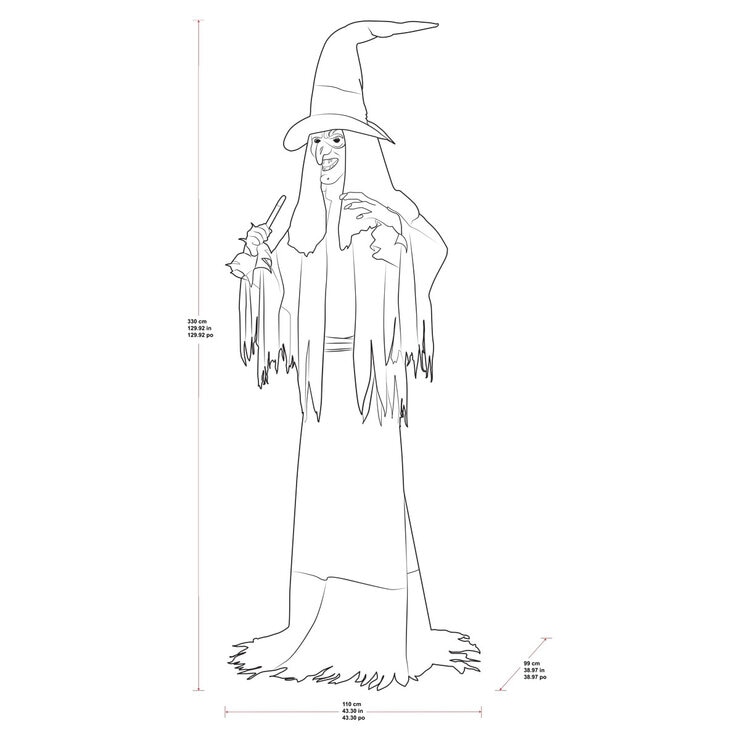 Buy 10ft Animated Witch Dimensions Image at Costco.co.uk Buy 10ft Animated Witch Dimensions Image at Costco.co.uk